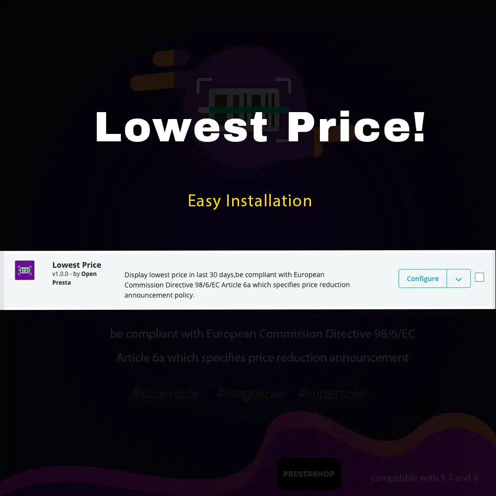 Lowest Price Prestashop Module