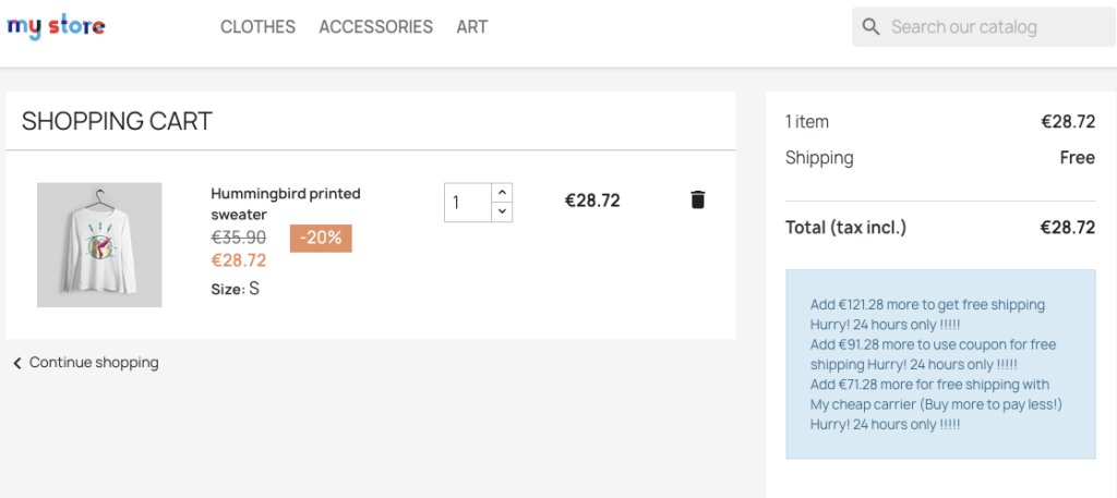 Free Delivery Count Pro Prestashop 3 Capture decran 2026 01 02 a 2.36.06 PM