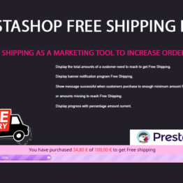 Free Shipping Bar prestashop