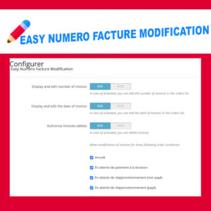 Module Easy Number Invoice Modification