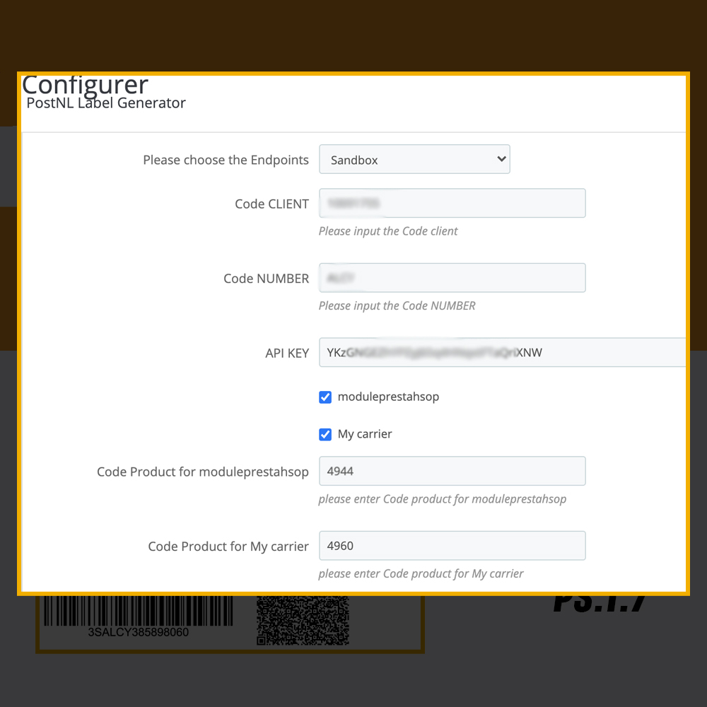 PostNL Label Generator Module prestashop