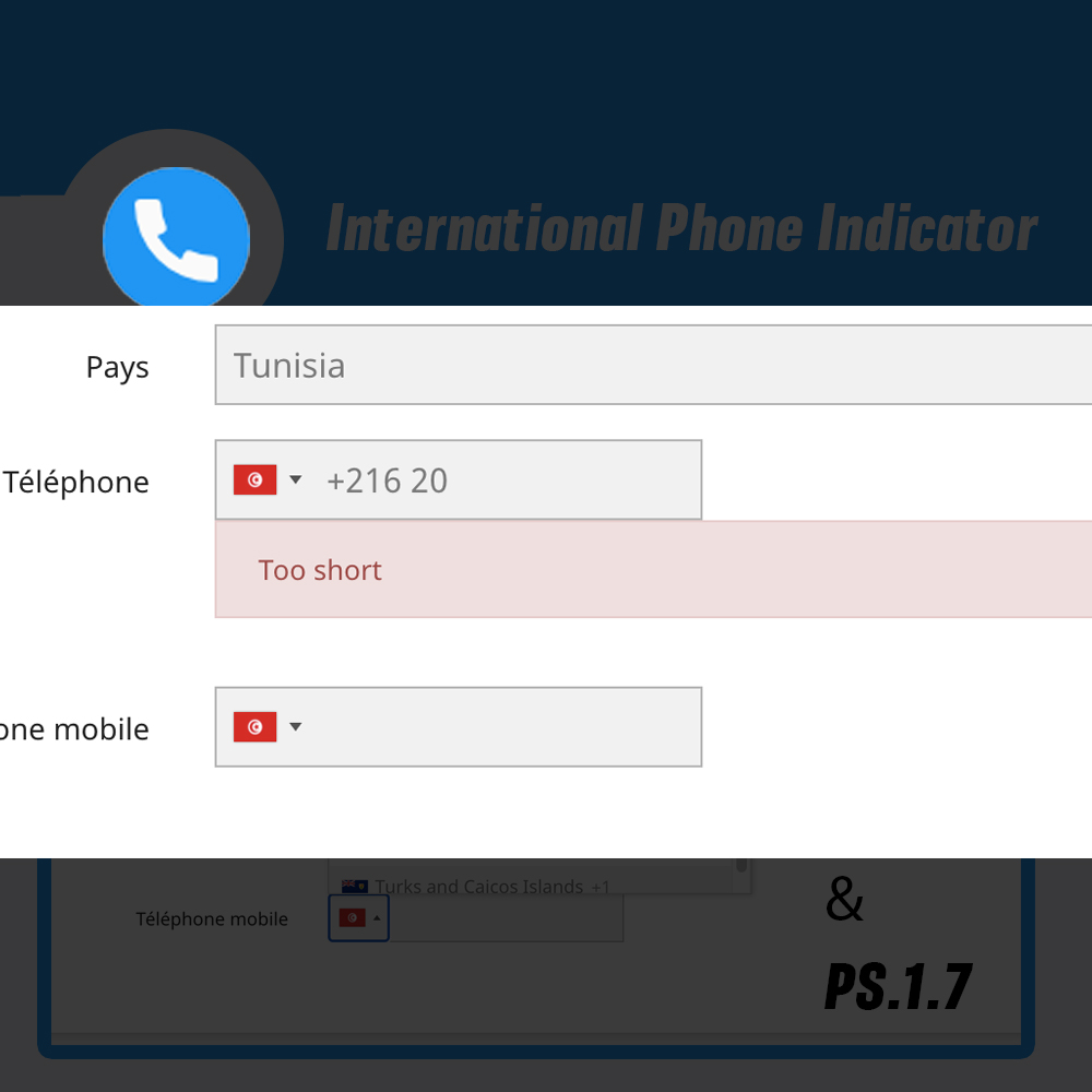 International Phone Indicator Prestashop