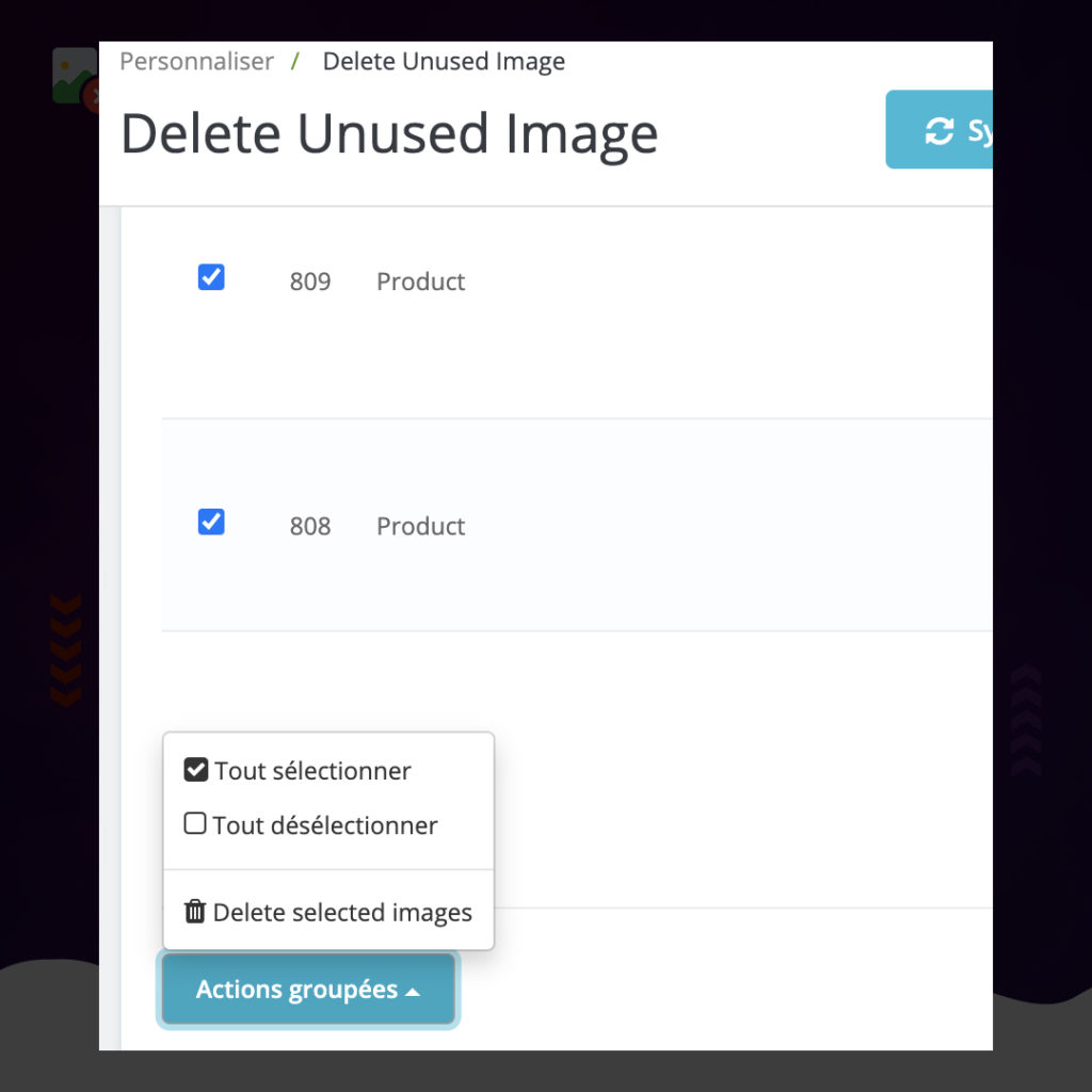 Clean Delete unused image Prestashop v4.0.1