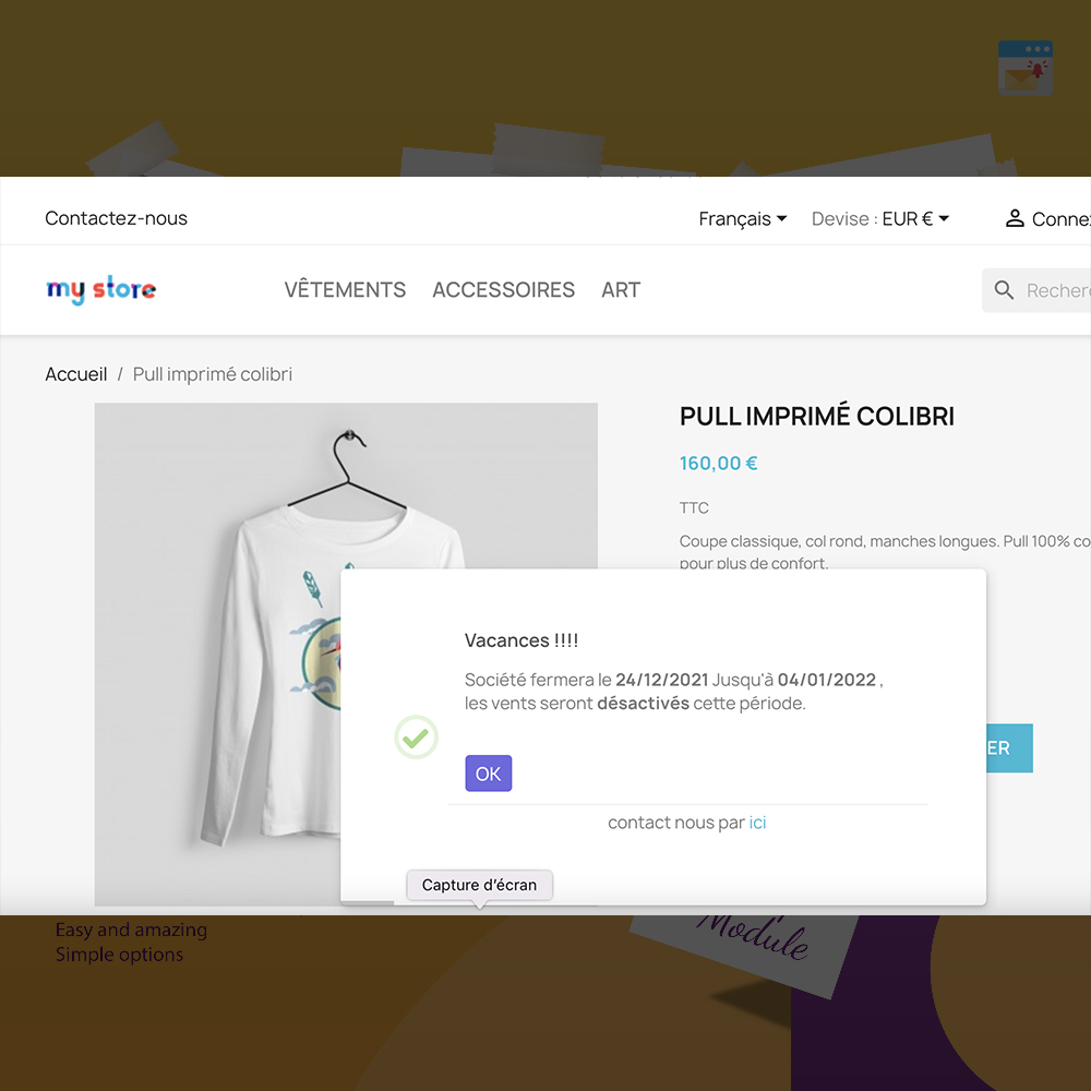 Sweet Popup Module Prestashop