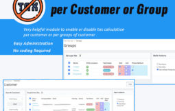Enable Disable Tax Calculation per Customer or Group tax calculation