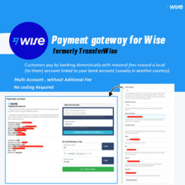 Payment gateway for Wise (formerly TransferWise) Prestashop