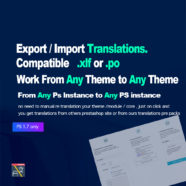 Import Export Translations .po or .xlf Prestashop Modules Prestashop