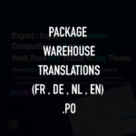 Translation theme Warehouse (FR, NL, DE) en .po Pack Translations