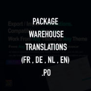Translation theme Warehouse (FR, NL, DE) en .po Prestashop