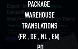 Translation theme Warehouse (FR, NL, DE) en .po translations warehouse nederland