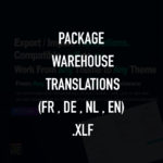 Translation theme Warehouse (FR, NL, DE) en .xlf Pack Translations