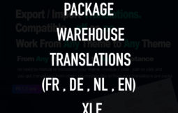 Translation theme Warehouse (FR, NL, DE) en .xlf translations warehouse theme français