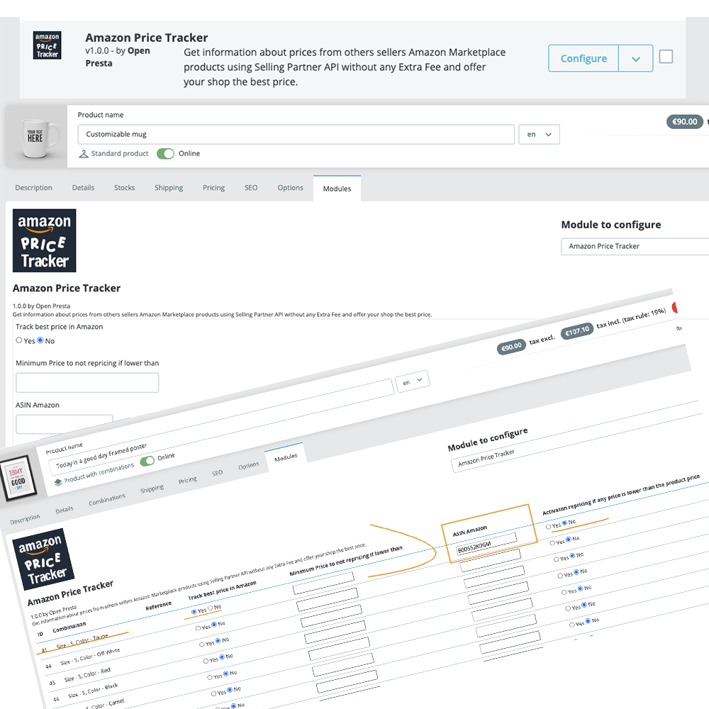 Amazon Price Tracker Prestashop