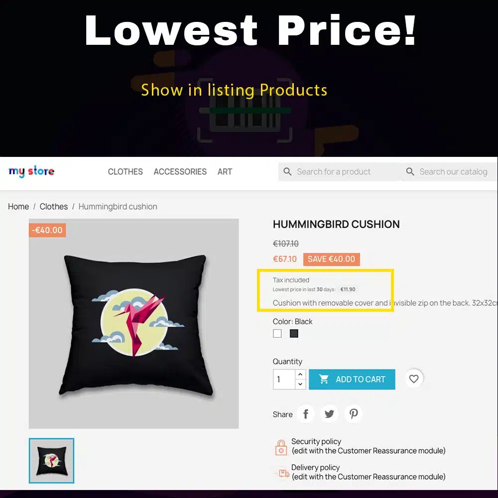 Lowest Price Prestashop Module