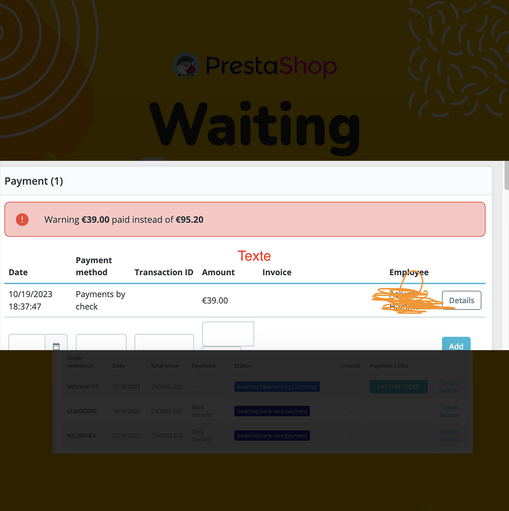 PrestaPay: Customer-Pay Waiting Payment Gateway Prestashop Module