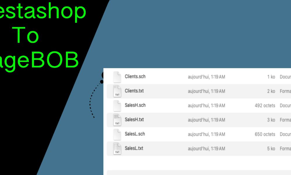 Prestashop To SageBOB Export Module Prestashop