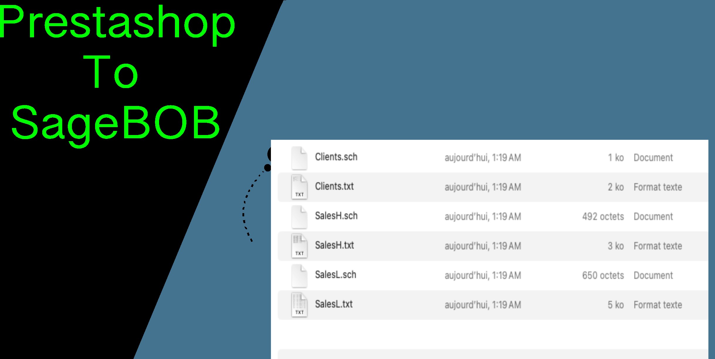 Prestashop To SageBOB Export Module Prestashop