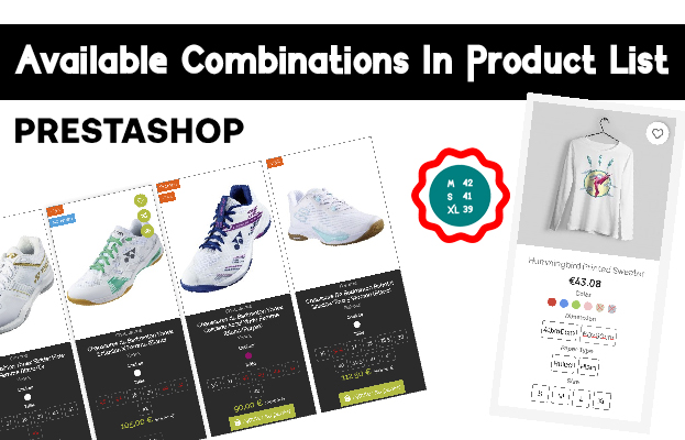 Combinations In Product List Prestashop